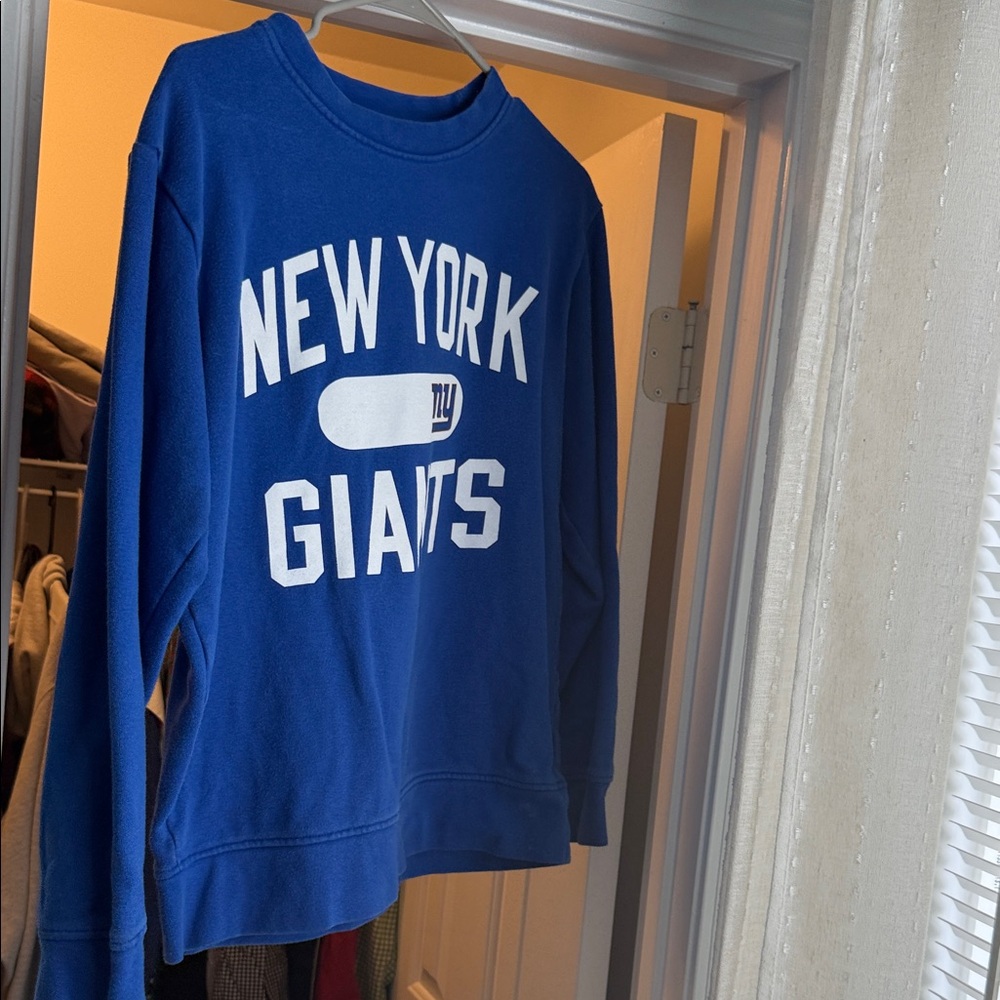 Fanatics Blue New York Giants Crewneck Sweater